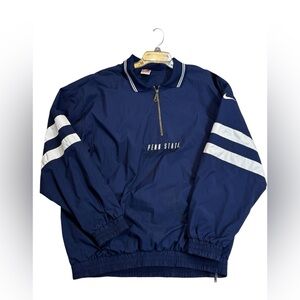 VTG 90s Nike NCAA Penn State Nittany Lions 1/4 Zip Pullover Jacket Adult XL